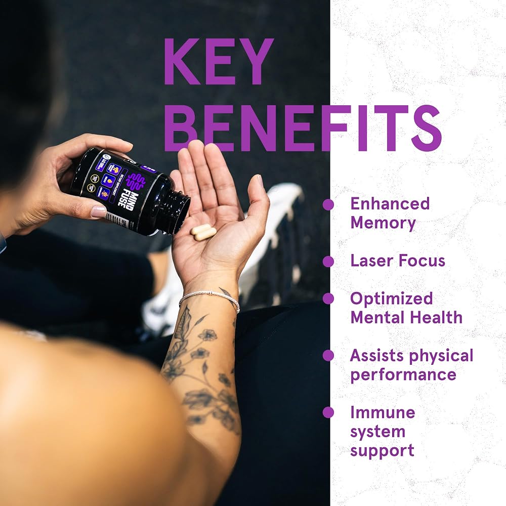 Mind Fuse Nootropic Memory Booster Supplement for Focus - 60 Capsules - image 2