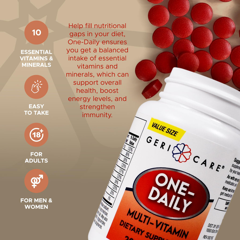 GeriCare One-Daily Multivitamin Tablet - 200 Count - image 3