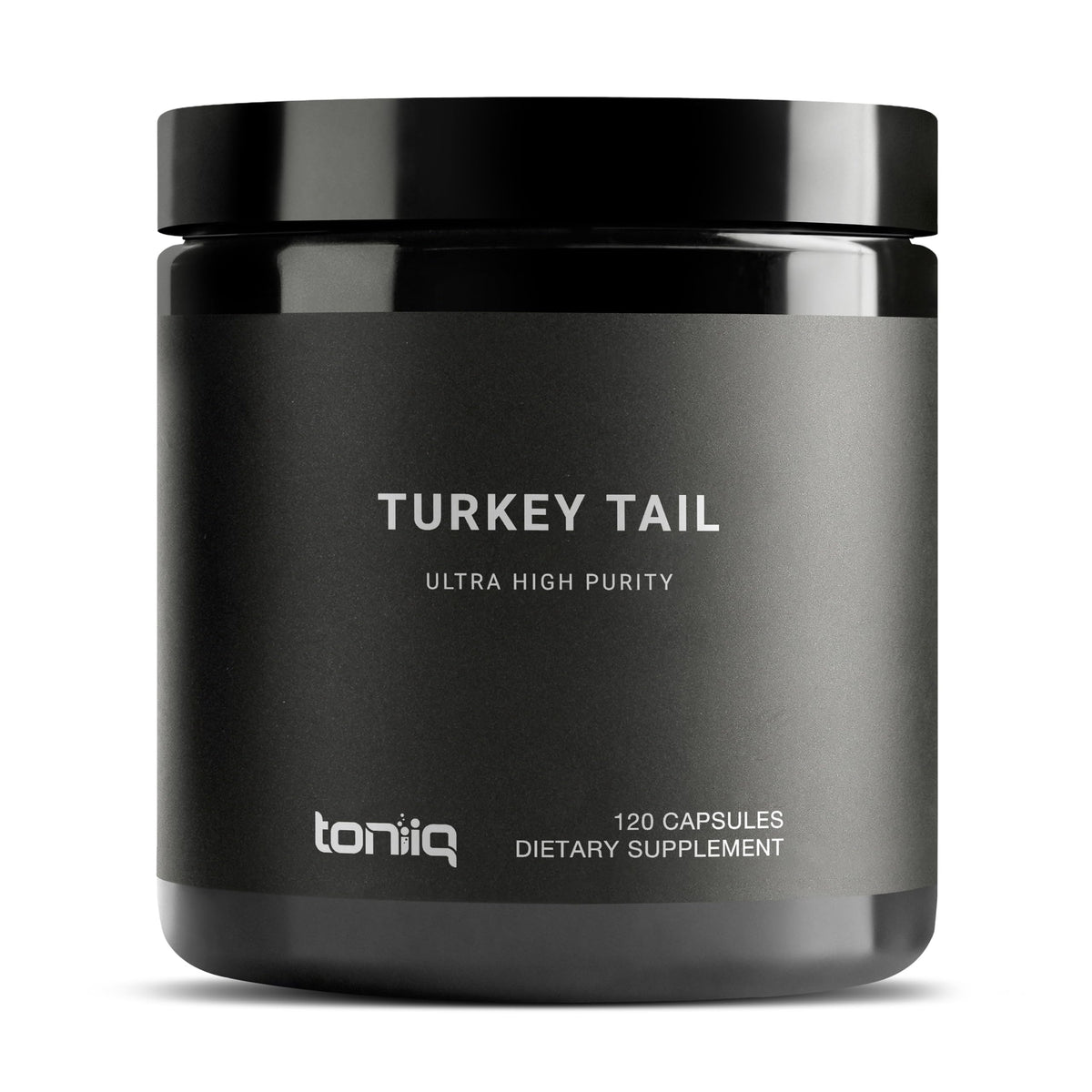 Toniiq Turkey Tail Mushroom Capsules 360mg Beta Glucans - 120 Count