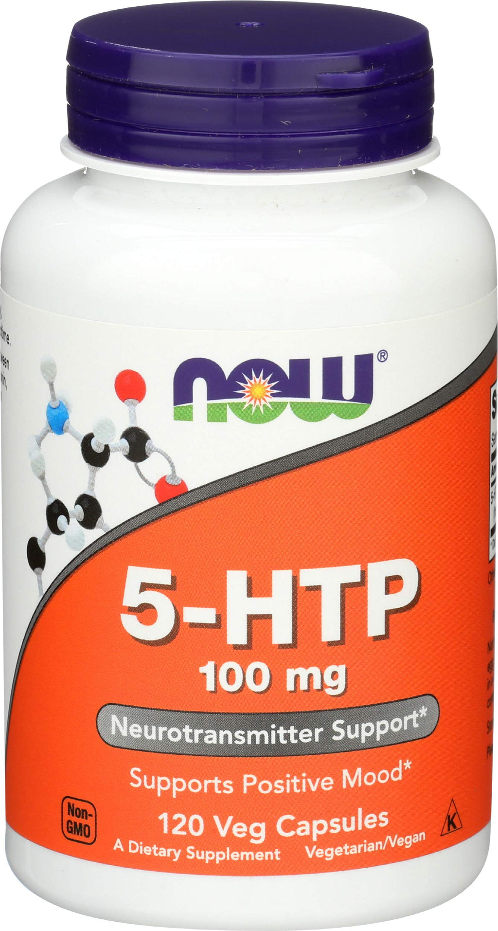 NOW Foods 5-HTP 100mg Vegetarian Capsules - 240 Count