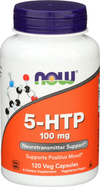 NOW Foods 5-HTP 100mg Vegetarian Capsules - 240 Count