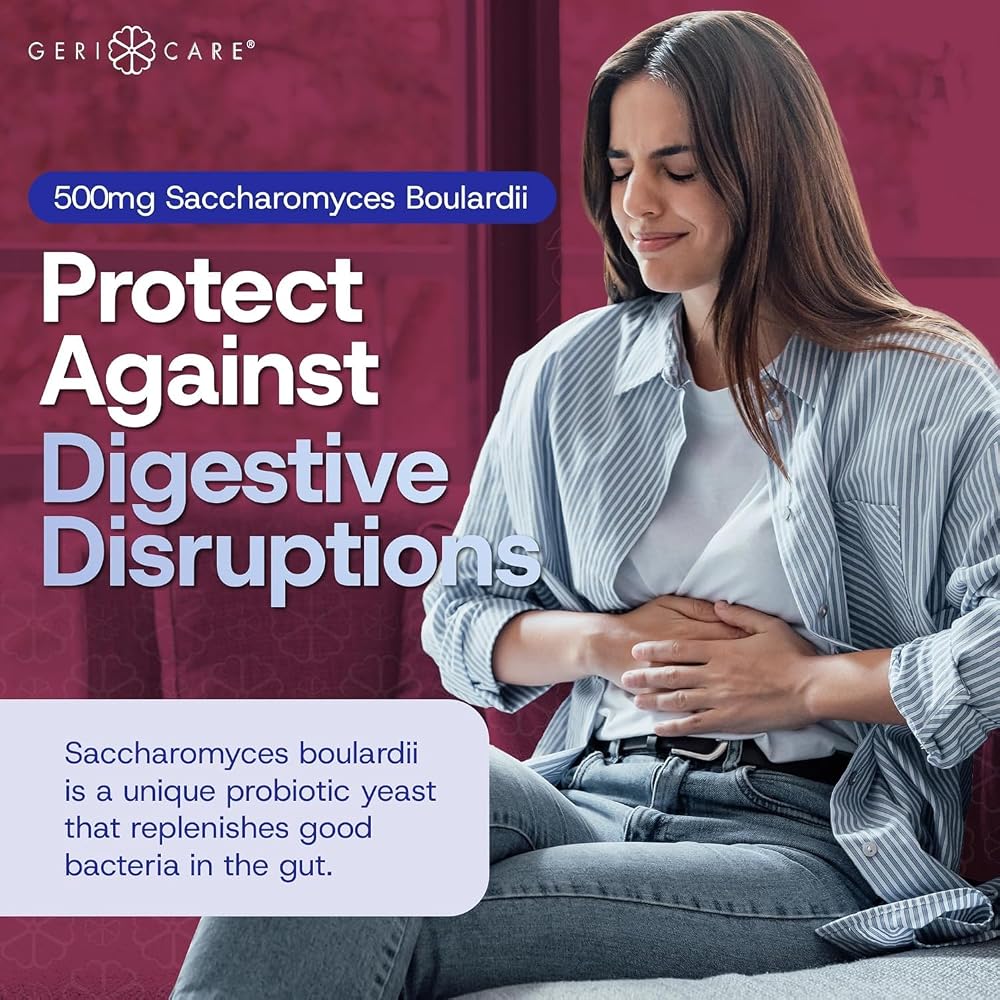 GeriCare S. Boulardii Probiotic and Digestive Health Supplement