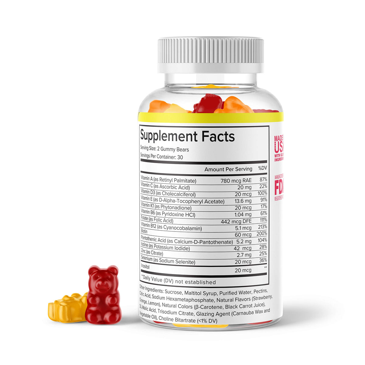 Ground Up Organics Kids Multivitamin Gummies Immune Support - 60 Gummies - image 3