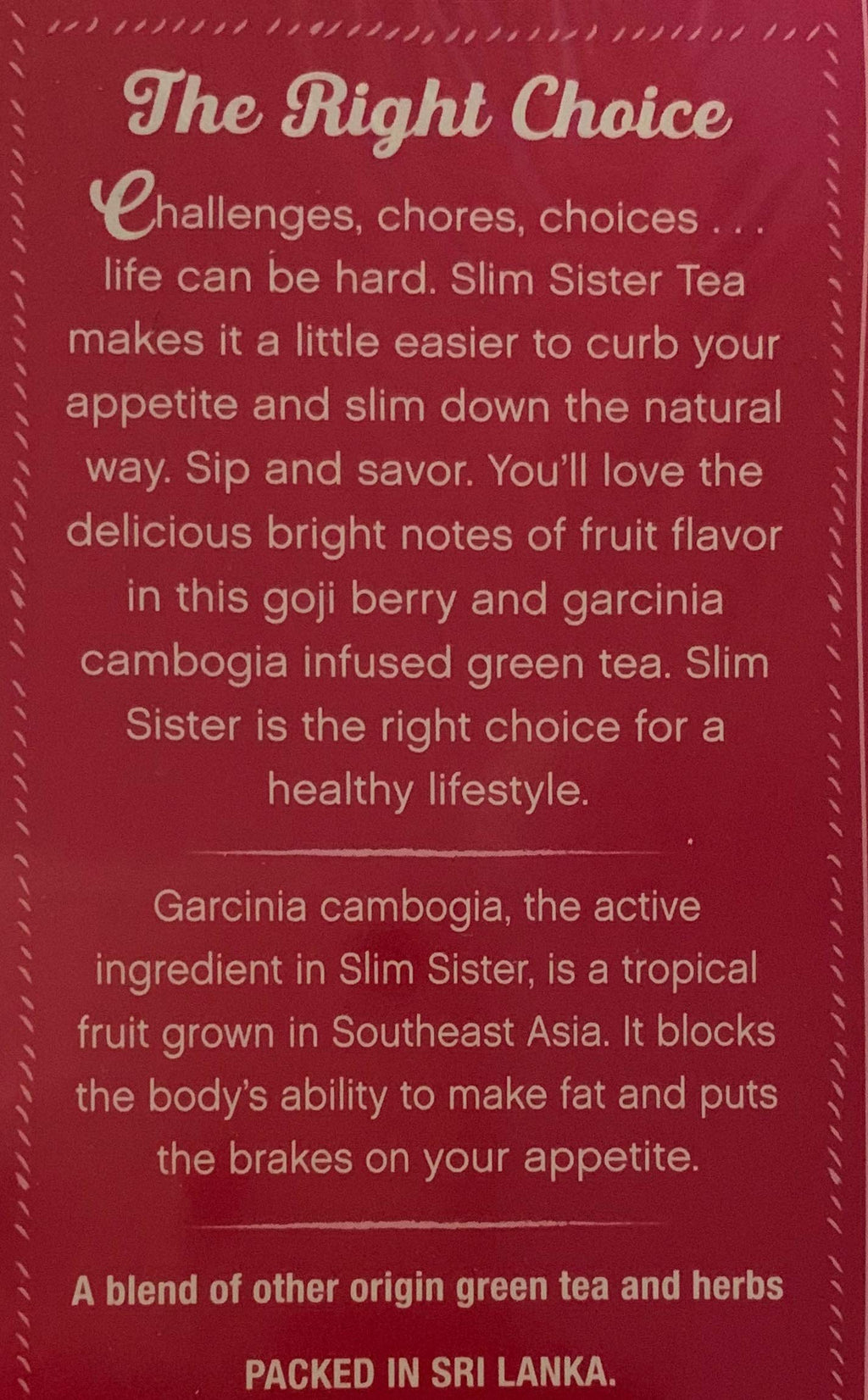 Slim Sister Acai Blackberry Green Tea with Garcinia Cambogia - 25 Tea Bags - image 3