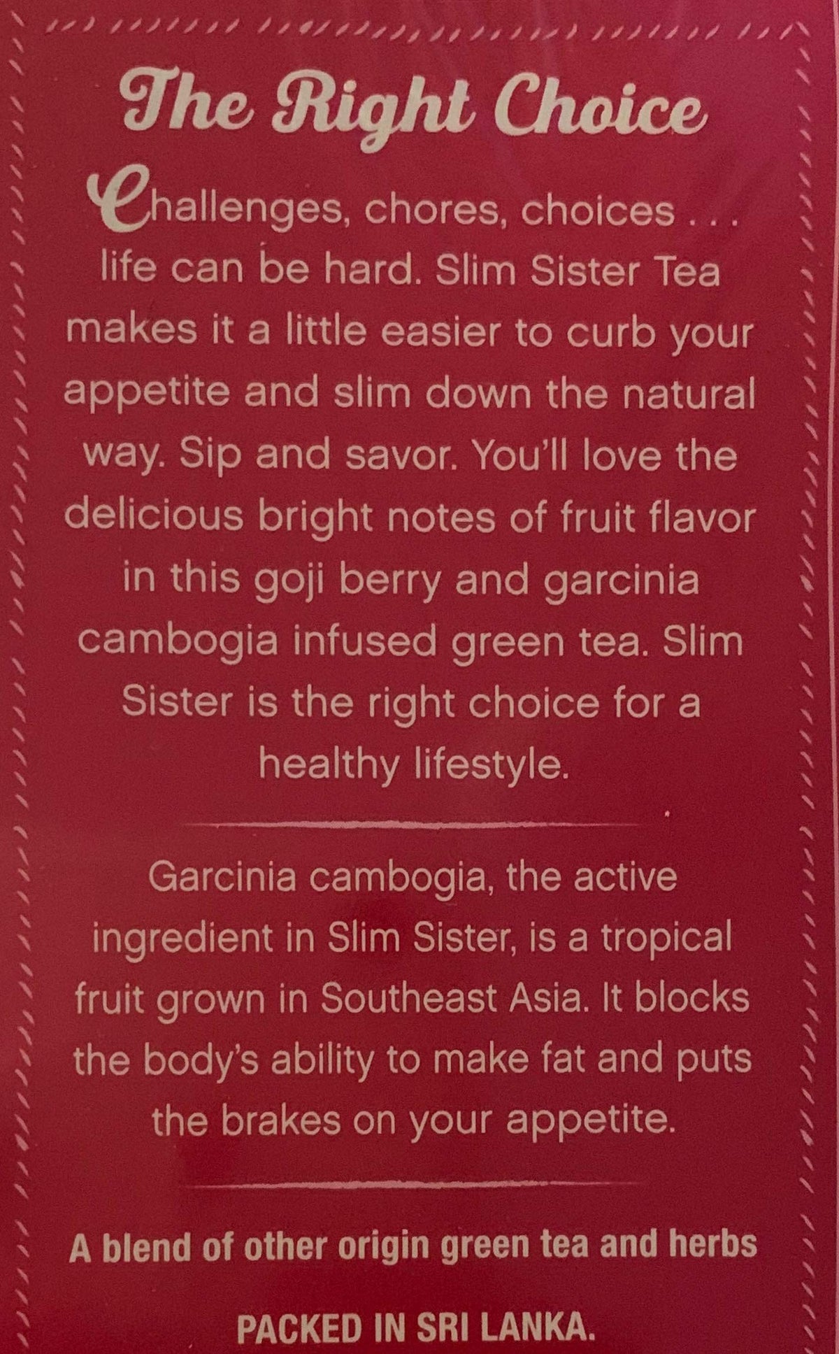 Slim Sister Acai Blackberry Green Tea with Garcinia Cambogia - 25 Tea Bags - image 3