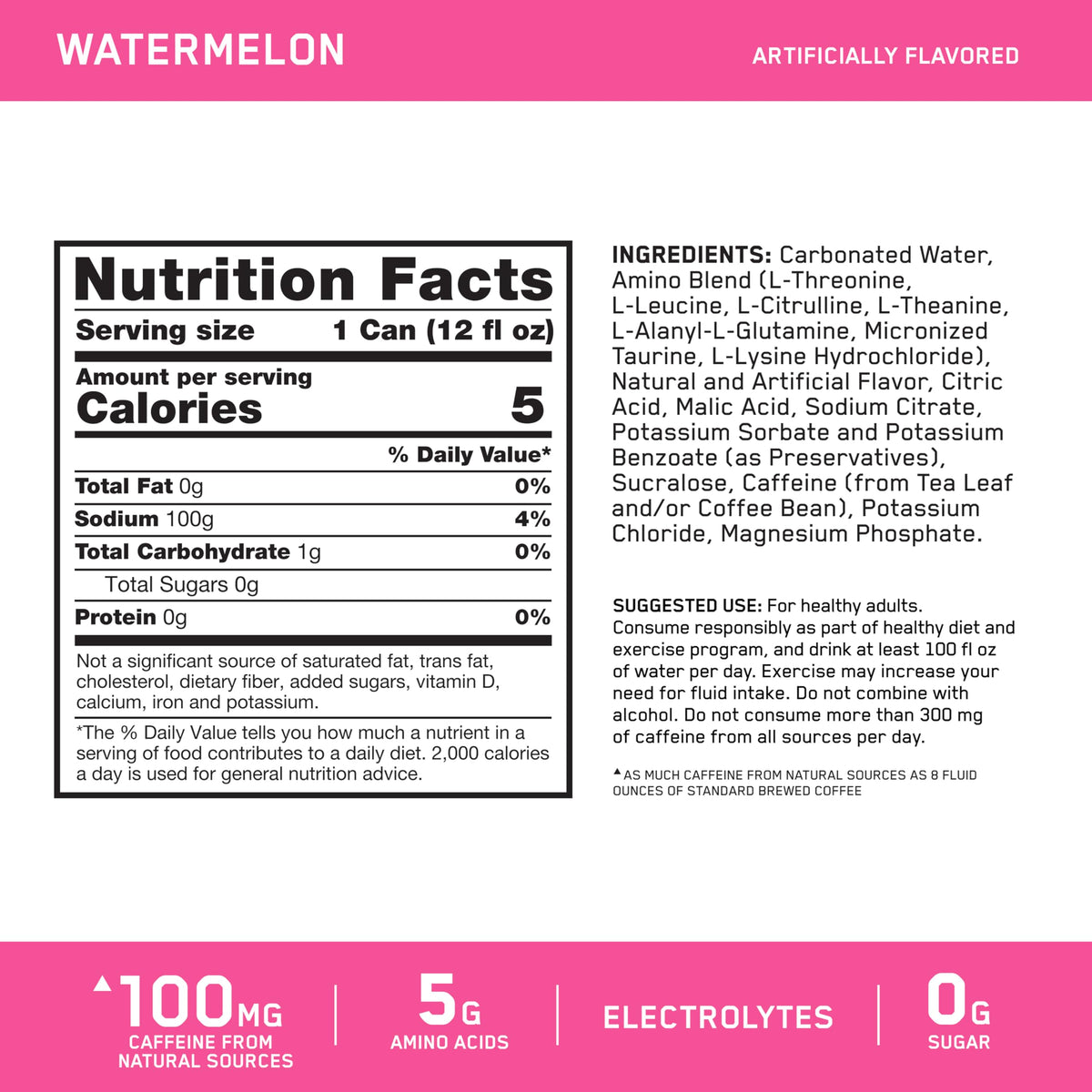 Optimum Nutrition Essential Amino Energy Sparkling Hydration Drink