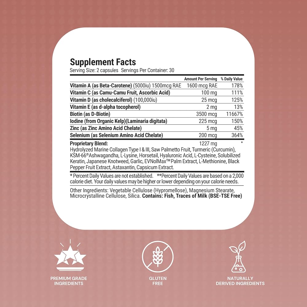 Le-Vel Thrive Premium Collagen with Biotin 3500mcg - 60 Capsules - image 2