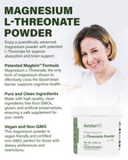 HormoneSynergy Magnesium L-Threonate Powder w/Magtein®- Magnesium