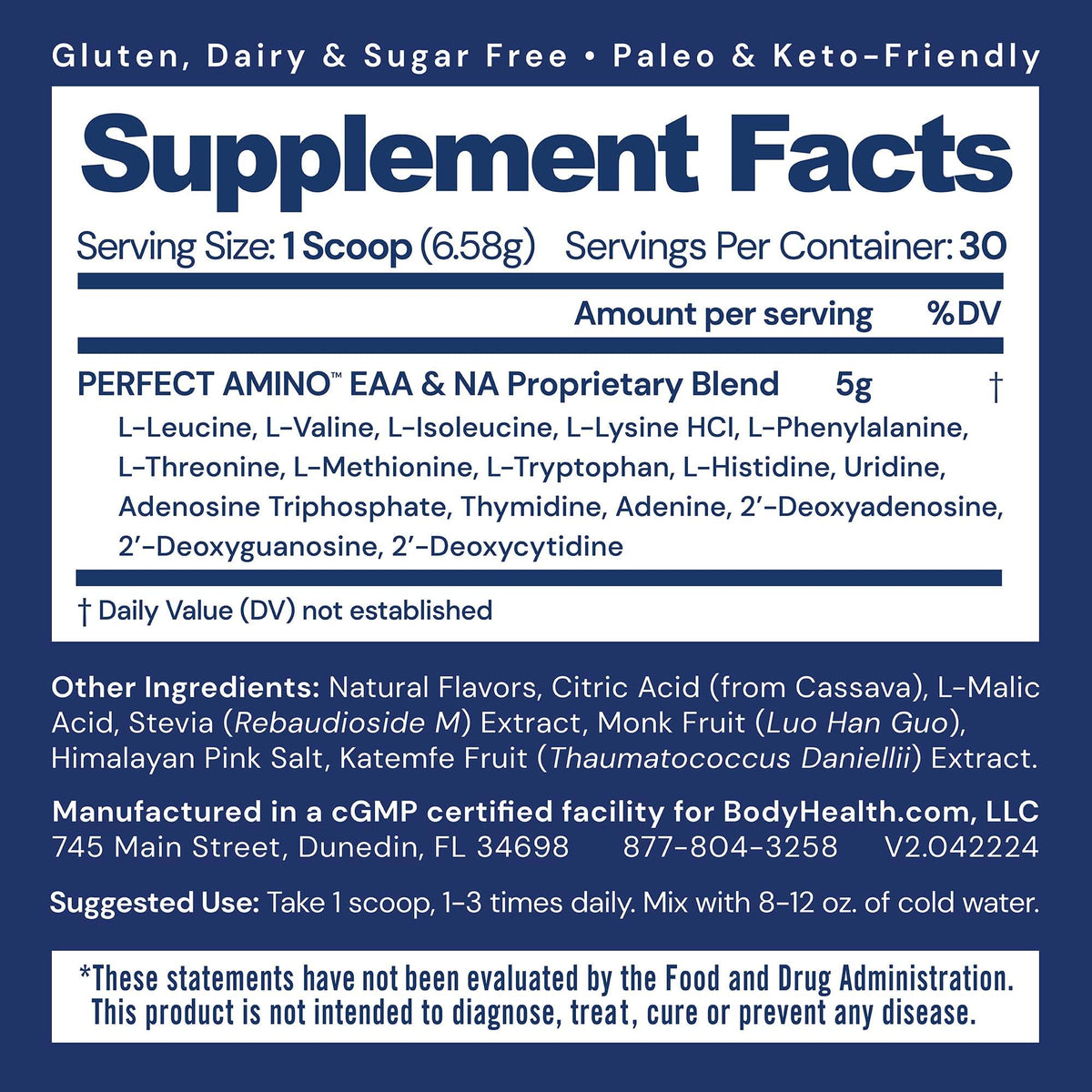 BodyHealth PerfectAmino XP Mixed Supplement
