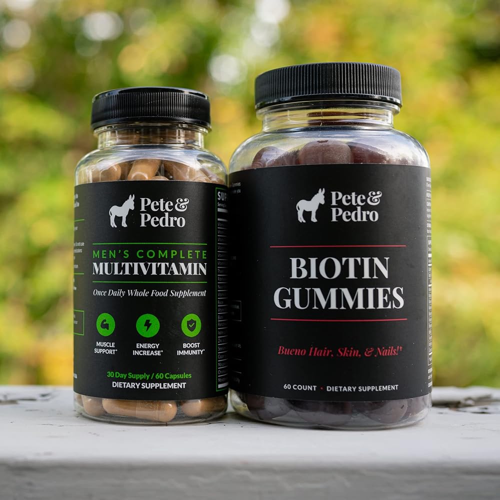 Pete & Pedro Biotin Gummies for Hair, Skin, Nails - 60 Count - image 7