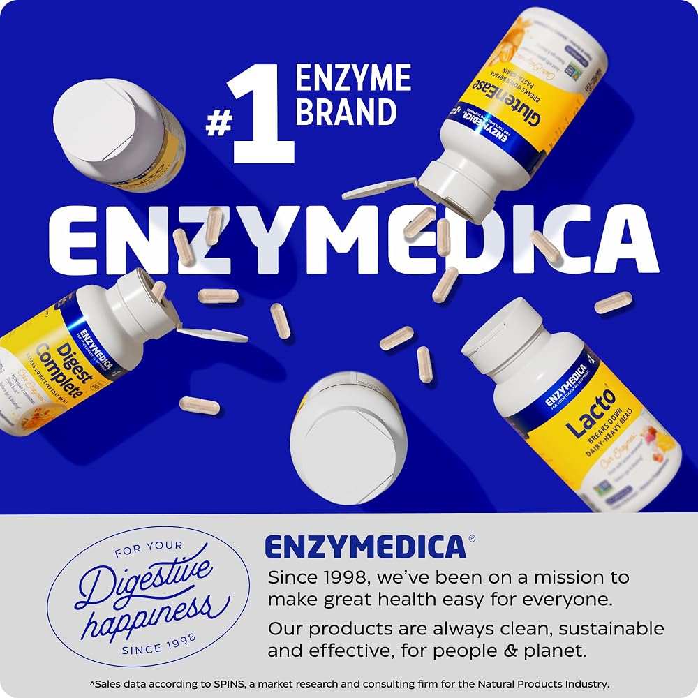 Enzymedica Digest Spectrum Multi-Enzyme for Gas & Bloating - 240 Capsules - image 9
