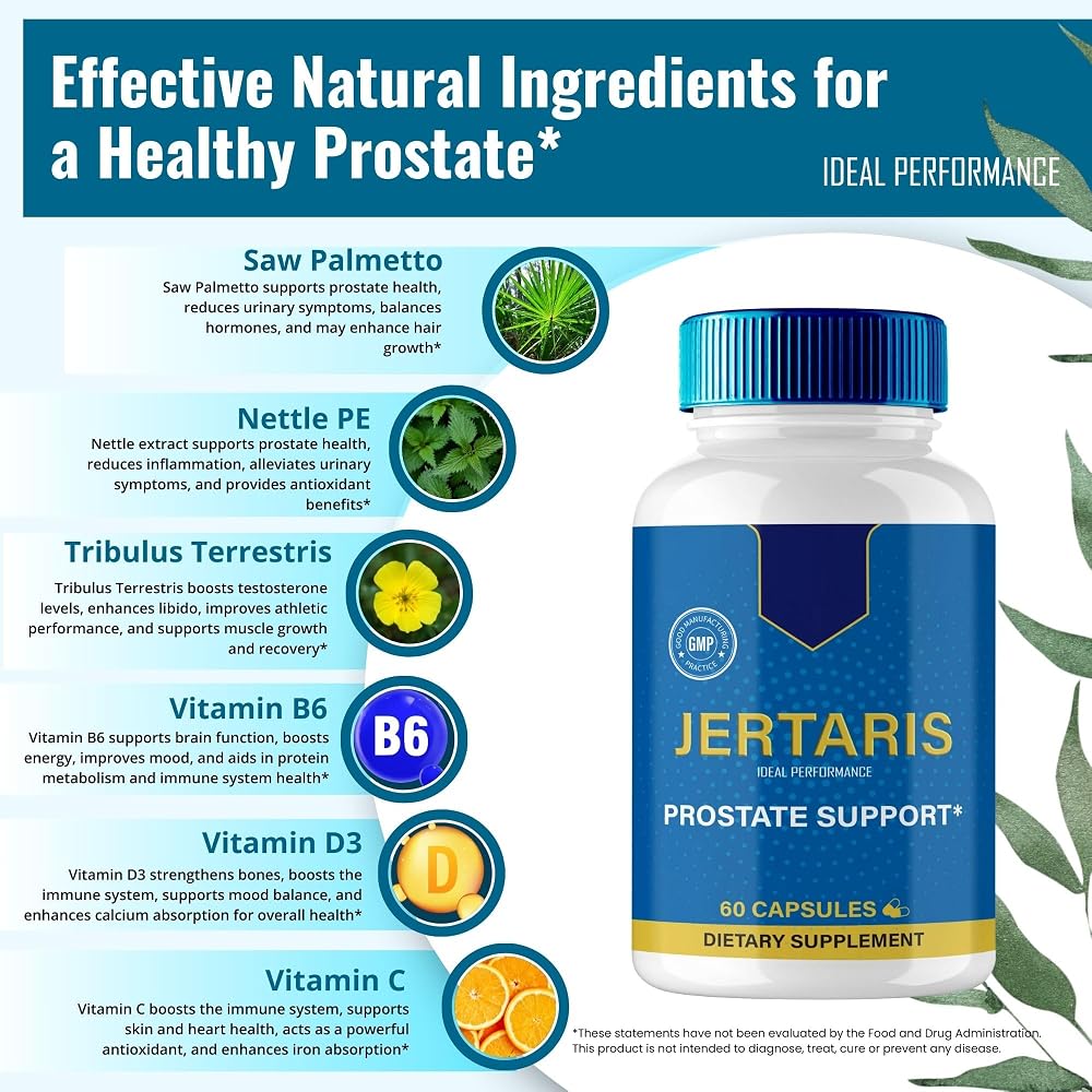 IDEAL PERFORMANCE Jertaris Prostate Health Capsules - 120 Count - image 6