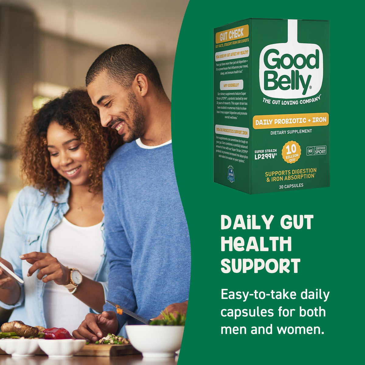 GoodBelly Probiotic Capsules for Digestive Health - 30 Capsules - image 5