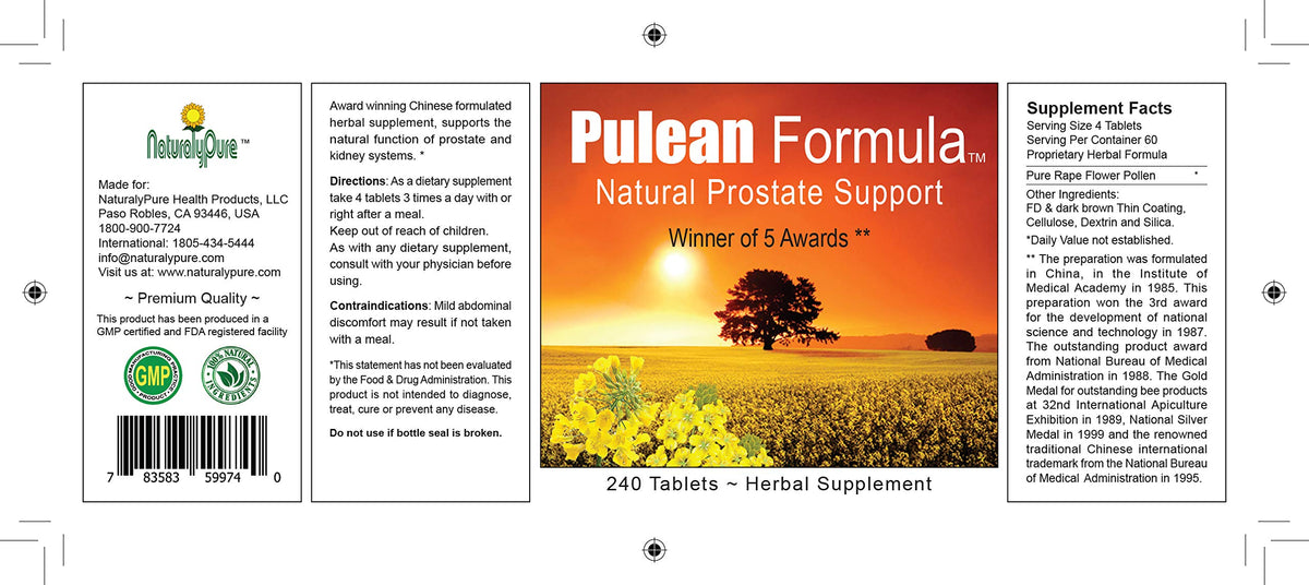 NaturalyPure Pulean Formula Herbal Supplement - 240 Tablets - image 2