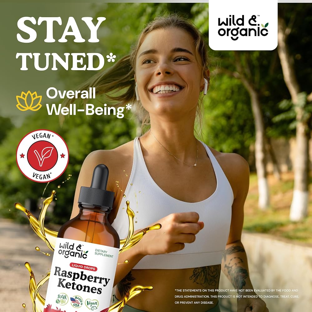 Wild & Organic Raspberry Ketones Extract Tincture - Liquid Raspberry