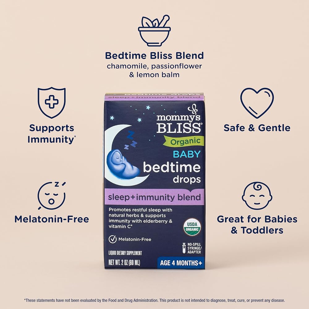 Mommy's Bliss Organic Baby Bedtime Drops Immune Support - 2 Fl Oz - image 3