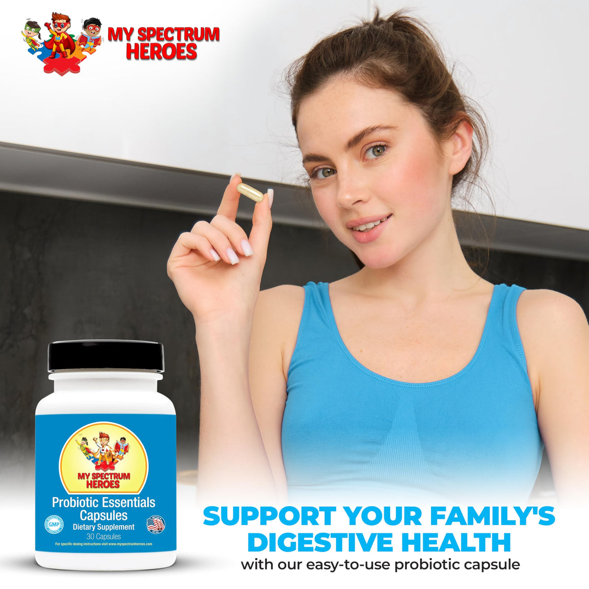My Spectrum Heroes Probiotic Capsules for Digestive Health - 30 Count - image 6