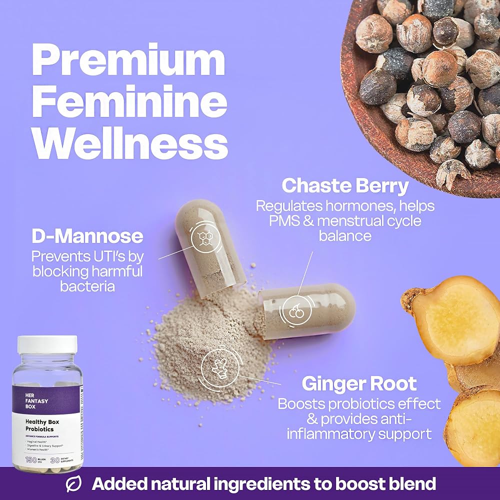 Her Fantasy Box Vaginal Probiotics for Women - 30 Capsules - image 4