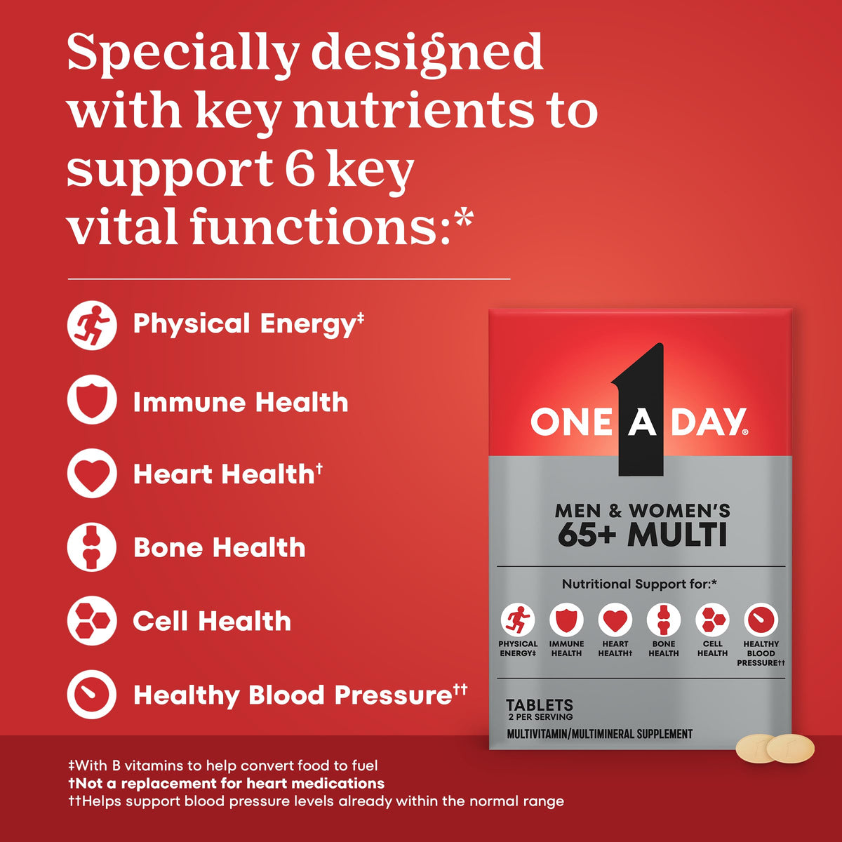 One A Day Proactive 65+ Multivitamin Tablet - 150 Count - image 3