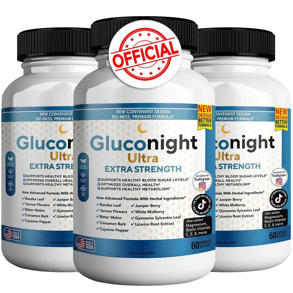 GREENVIFY Gluconight Ultra Extra Strength - Herbal Blood Sugar