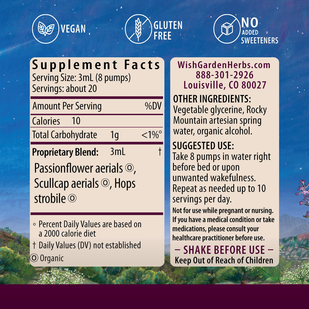 WishGarden Sleepy Nights Herbal Sleep Aid - 0.66 Fl Oz - image 2