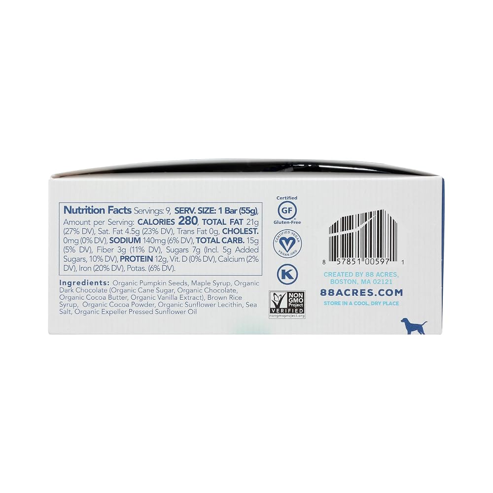 88 Acres Dark Chocolate Brownie High Protein Bar - 9 Pack - image 3