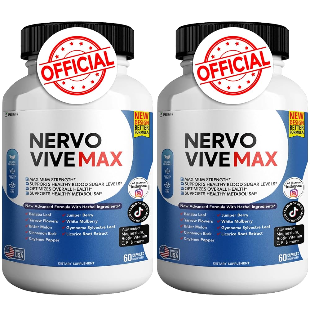 GREENVIFY Nervovive Max - Brain Support Supplement Enhance Memory
