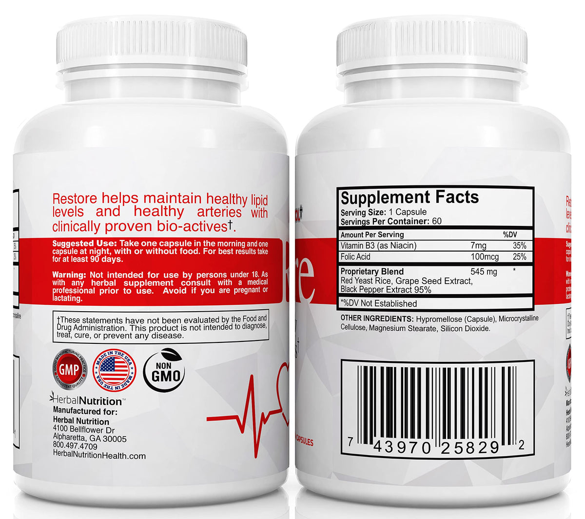 Herbal Nutrition Restore - Supports Healthy Cholesterol