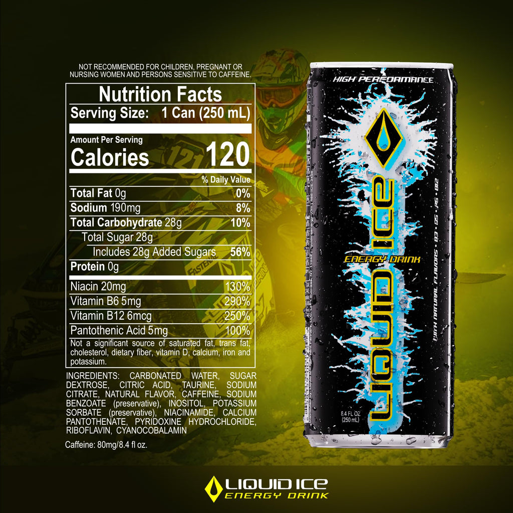 Liquid Ice Supreme Classic Energy Drink - 24 Pack - image 2
