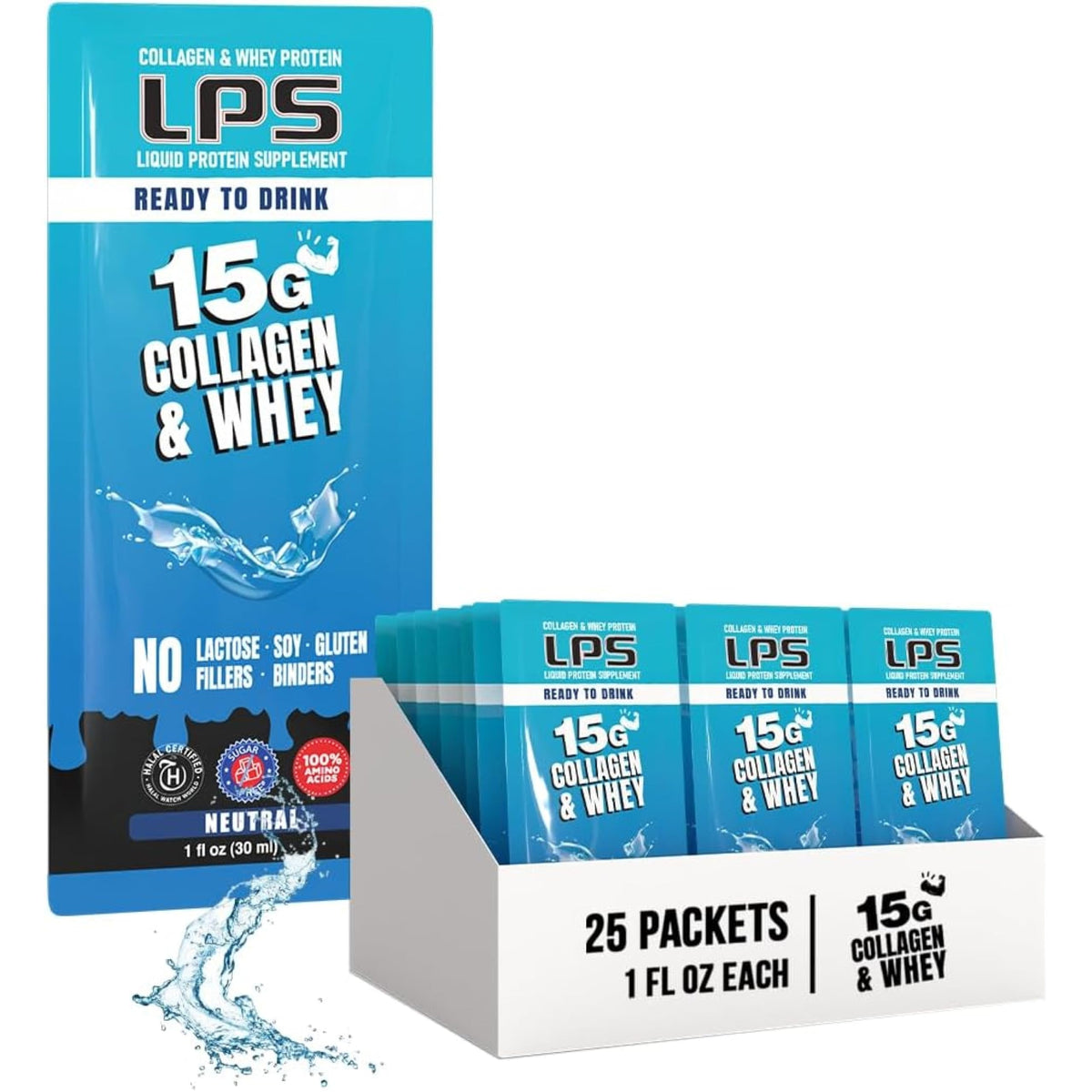 Nutritional Designs LPS Liquid Collagen & Whey Protein Supplement