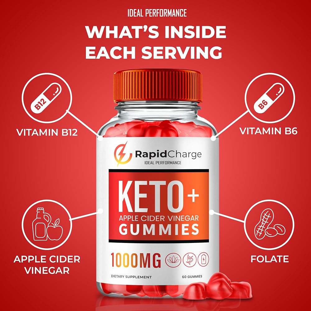 IDEAL PERFORMANCE Rapid Charge Keto ACV Gummies 1000mg - 60 Gummies - image 4