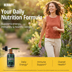 HERBIFY Chlorophyll Drops Liquid for Energy & Immune Support - 2 Oz - image 3