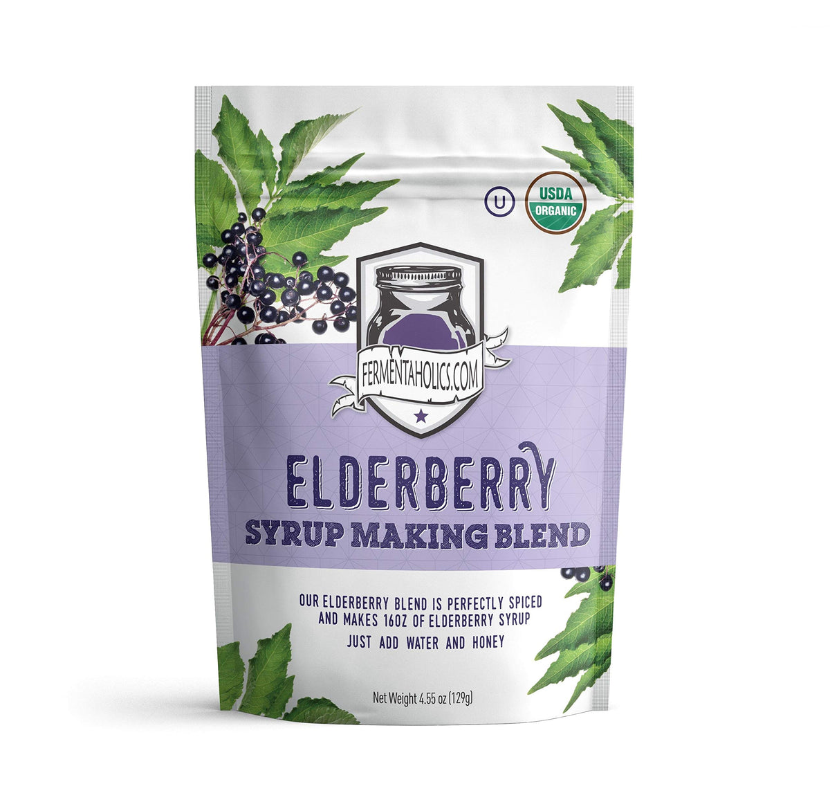 Fermentaholics USDA Organic Dried Elderberry Syrup Making Blend