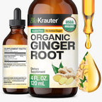 BIO KRAUTER Organic Ginger Root Digestive & Respiratory Support - 4 Fl Oz
