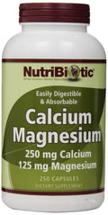 NutriBiotic Calcium Magnesium - 250 Capsules