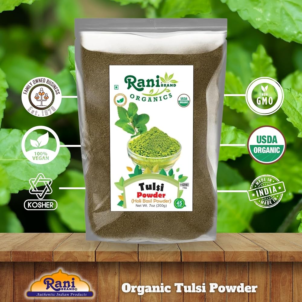 Rani Organic Tulsi Powder Holy Basil - 200g - image 4