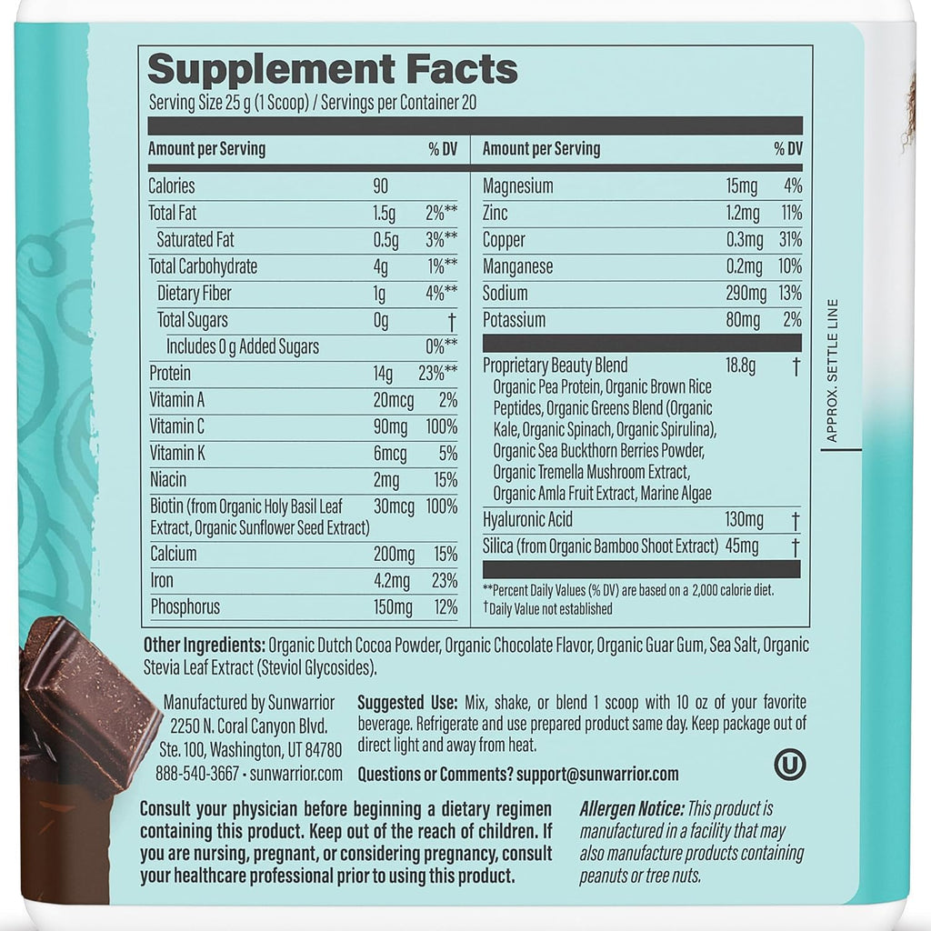 Sunwarrior Collagen Protein Plant-Based Powder