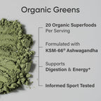 Sports Research® Organic Greens Superfood Powder w/Spirulina