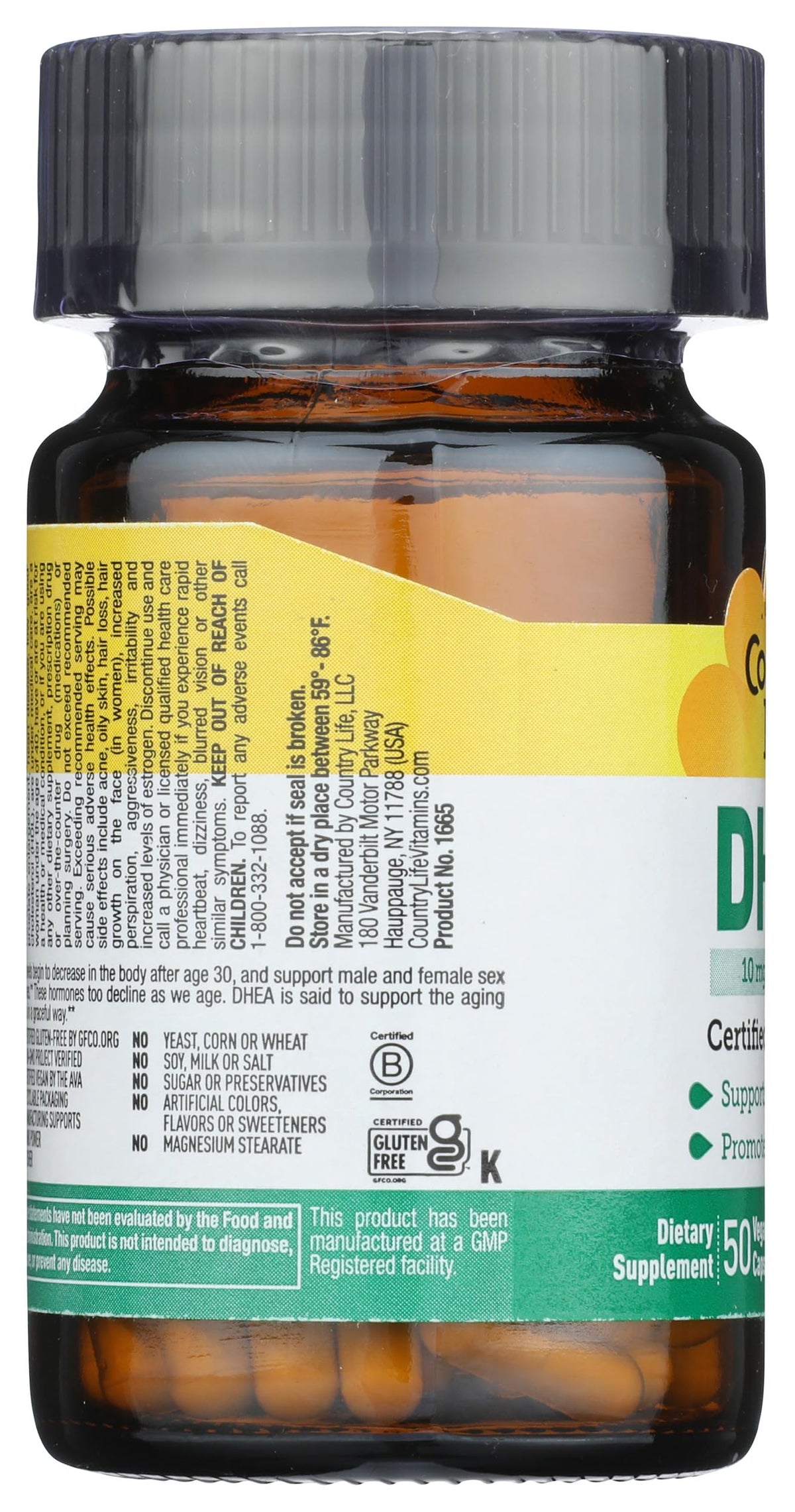 Country Life DHEA 10 mg - 50 Capsules - image 5