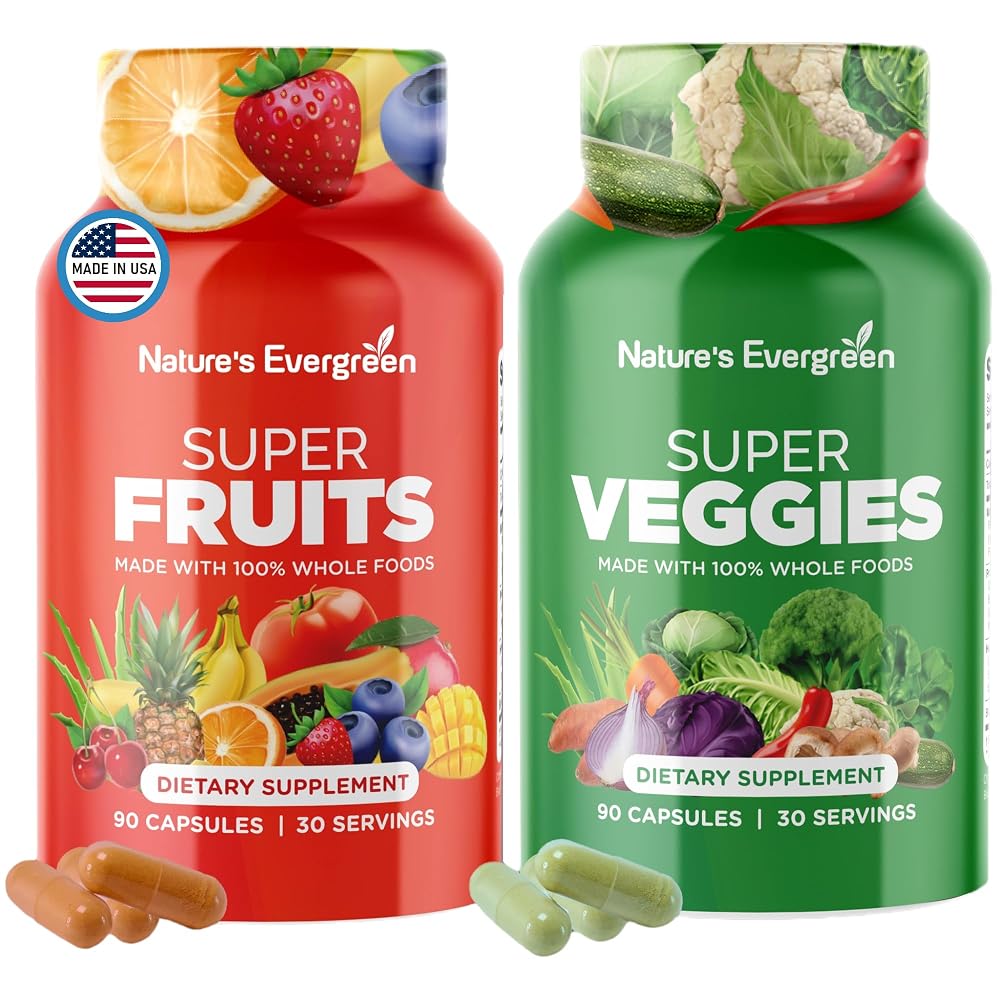 Nature's Evergreen Fruits and Veggies Supplement - Nature Fruits