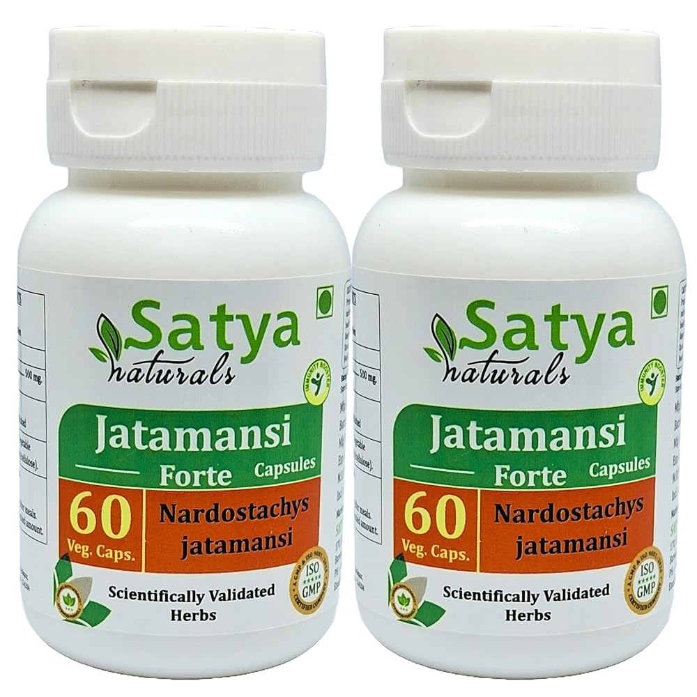 Satya Naturals Jatamansi Forte Capsules 500 mg. 60 Veg. Capsule