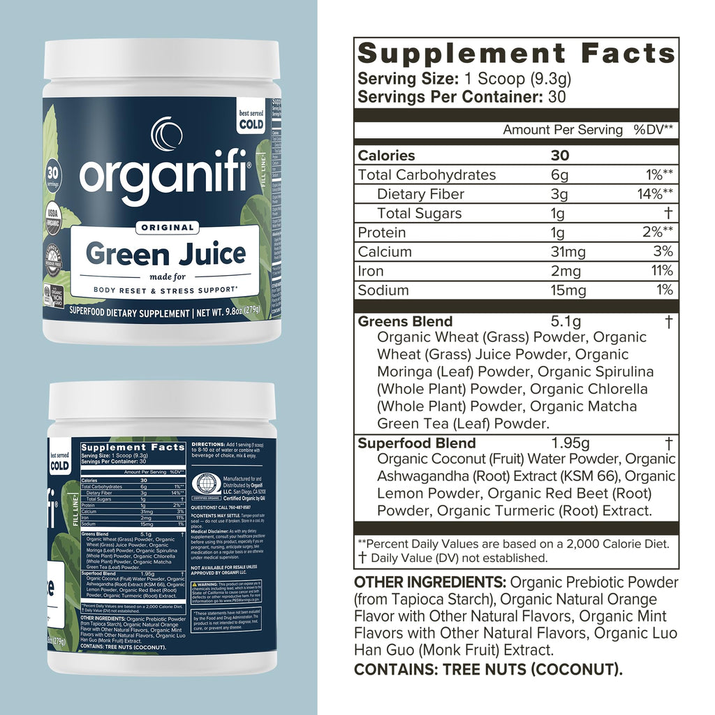 Organifi Green Juice Powder for Energy & Wellness - 30 Servings - image 2