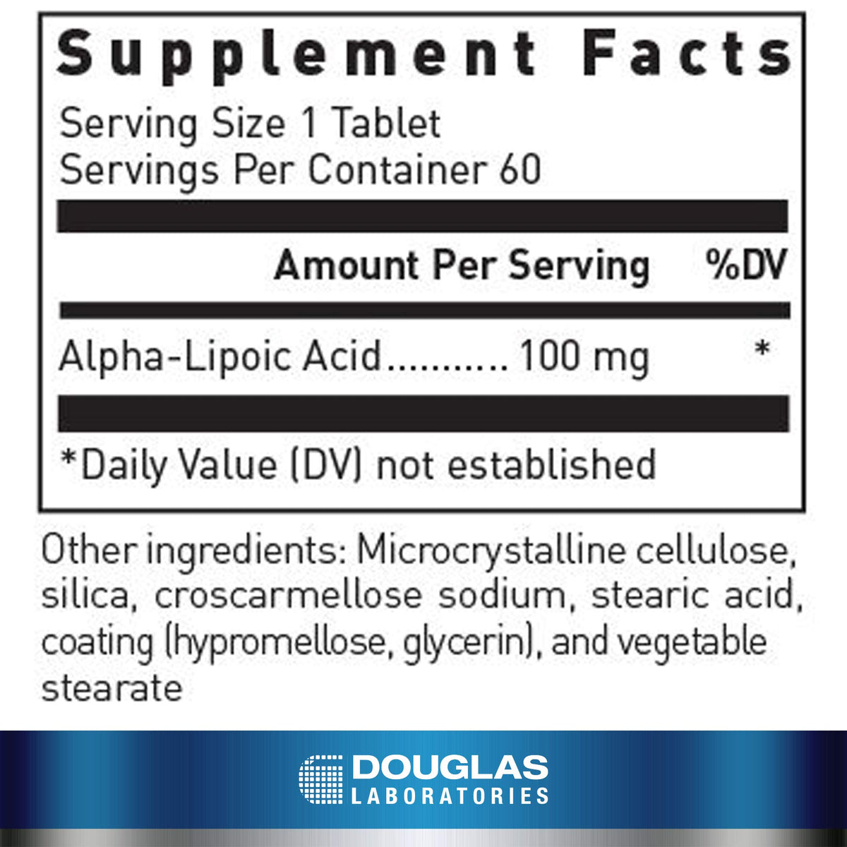 Douglas Laboratories Alpha-Lipoic Acid - 60 Tablets - image 2