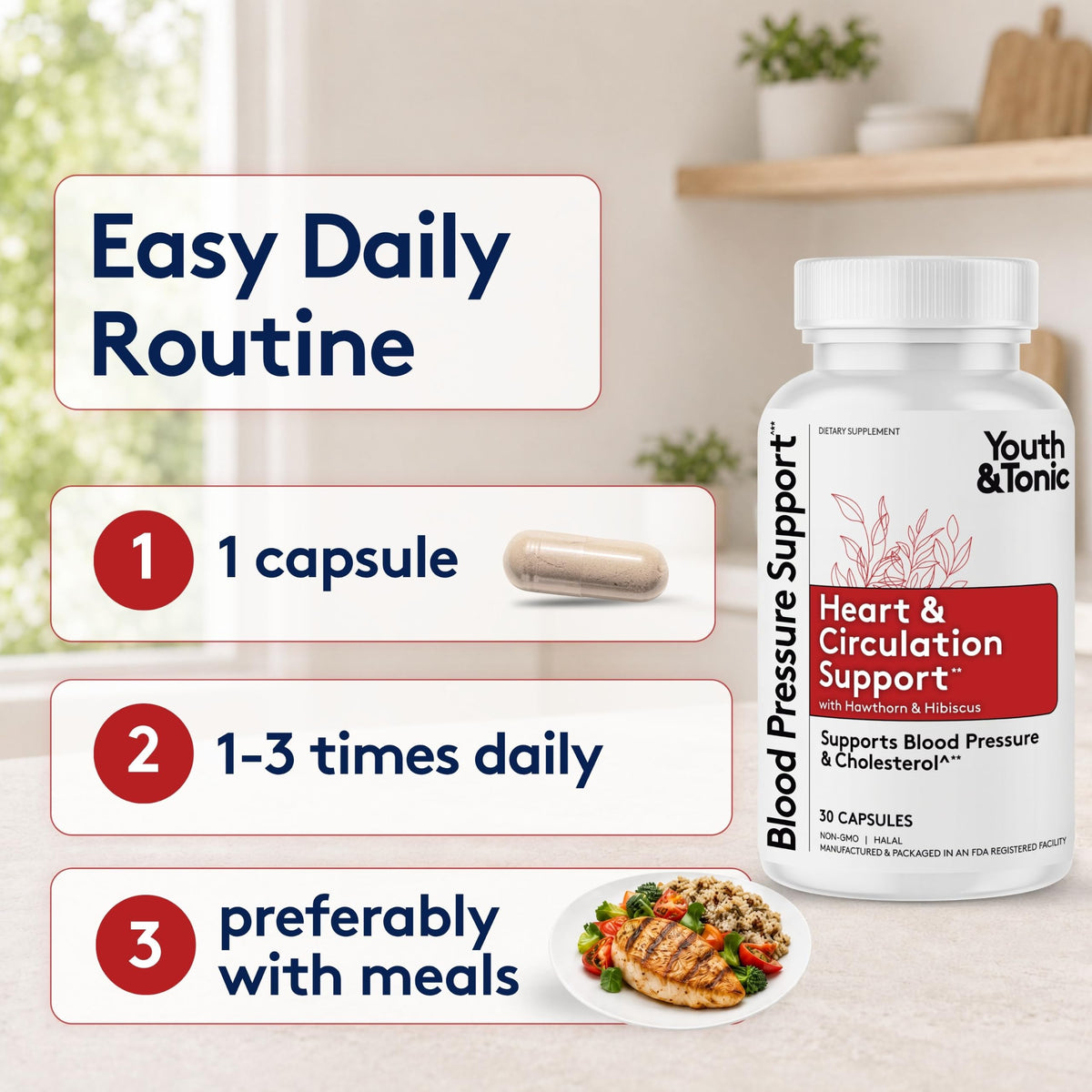 Youth & Tonic Healthy Blood Pressure Supplements - image 6