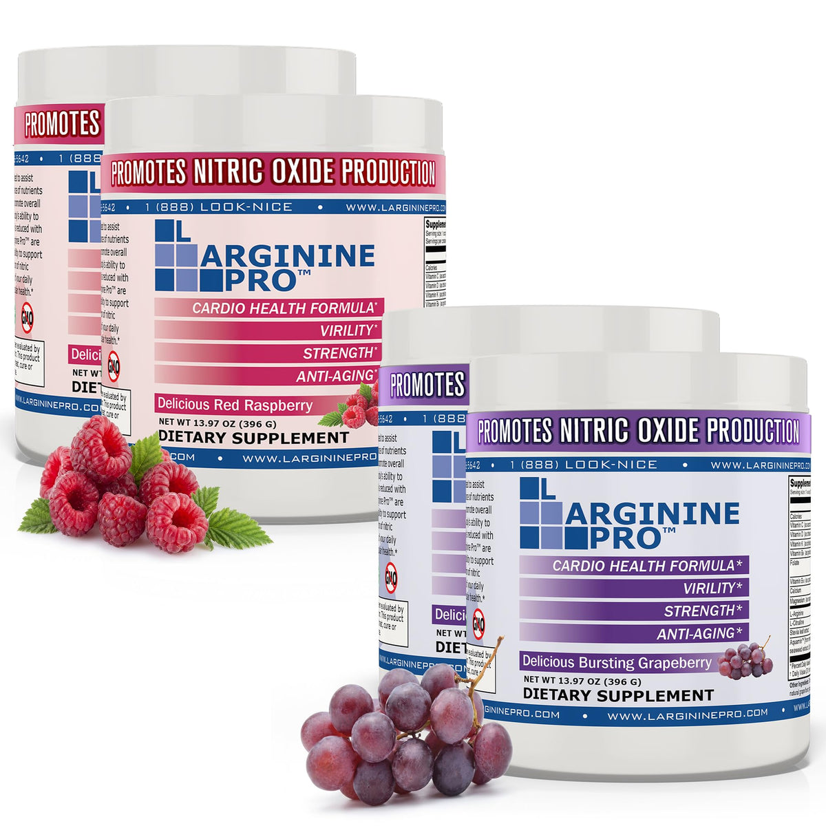 L-Arginine PRO Powder Drink Mix with L-Citrulline - 30 Servings