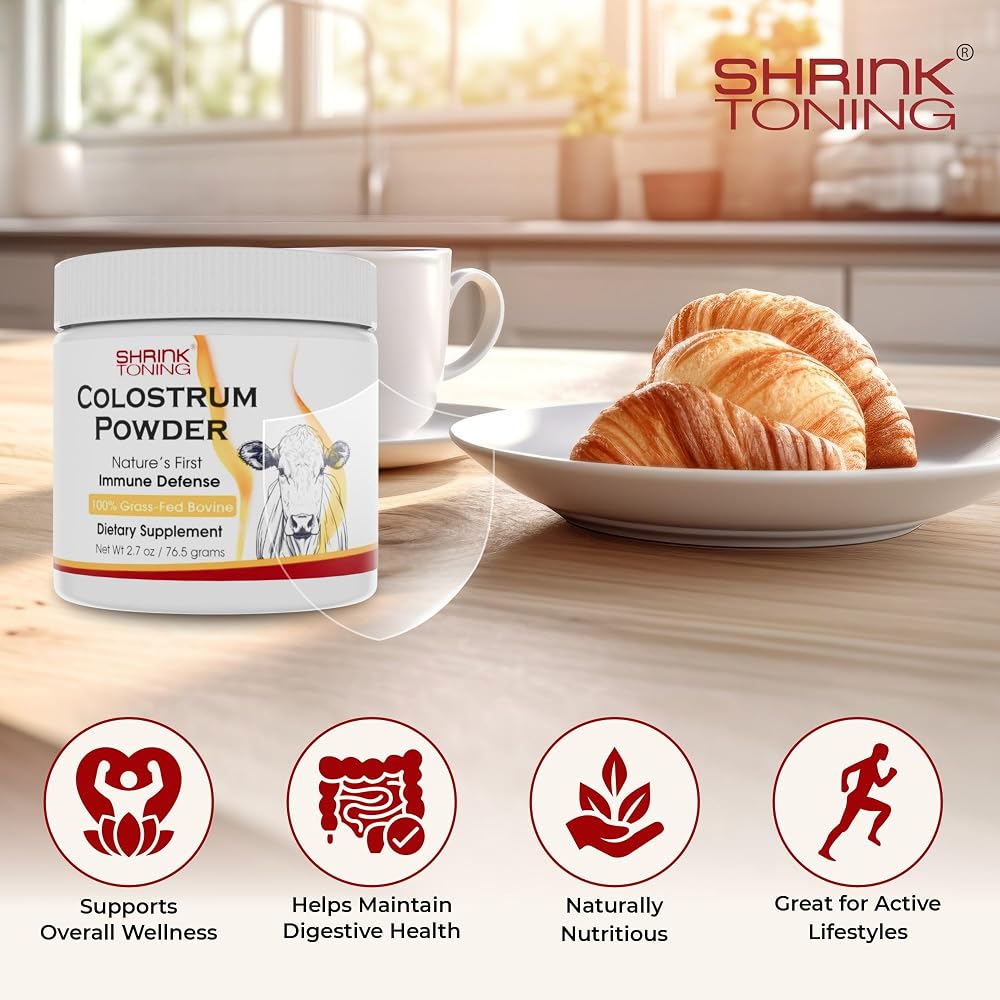 Shrink Colostrum Powder for Overall Health - 2.7 oz - image 4