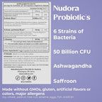 Nudora Daily 3 in 1 Probiotics & Prebiotics with Ashwagandha - 60 Capsules - image 6