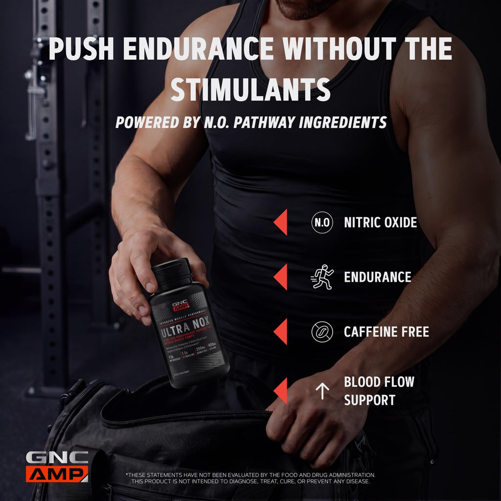 GNC AMP Ultra Nox Endurance & Performance Tablets - 120 Count - image 3