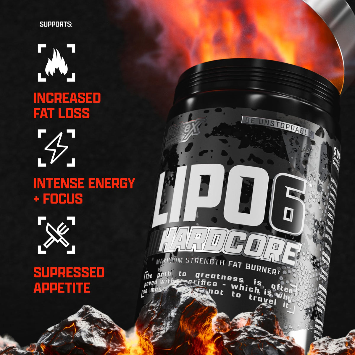 Nutrex Research Lipo-6 Hardcore Energy Thermogenic Capsules - 60 Count - image 4