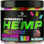 Healthergize Hemp Gummies for Sleep and Relaxation - 90 Gummies